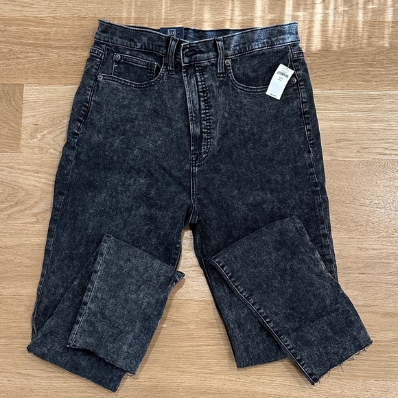 GAP Sky High True Skinny Jeans in Dark Gray TALL - Picture 5 of 8